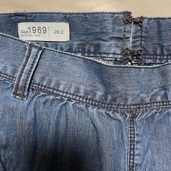GAP 1969 Chambray Skirt Size 26/2 - Picture 2 of 8